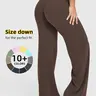 Women's Solid Color Sporty Yoga Pants, Casual Wear Comfortable Bottoms, Perfect for Fitness and Daily Use, Stylish and Versatile, Casual Sports Pants, Elastic Waist Activewear, Knitted Sports Pants