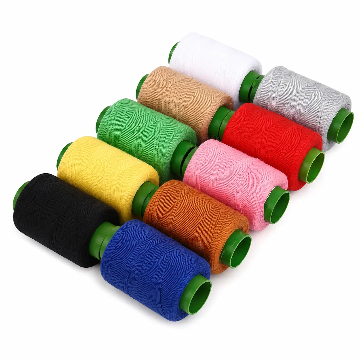 10PCS Multicolor Polyester Sewing Thread Set (Spool Form), Assorted Color Spools for Hand & Machine Use, DIY Projects & Home Crafts Supplies