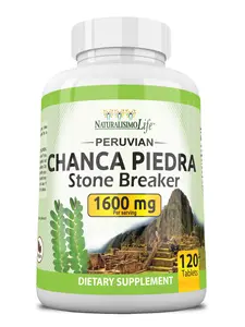 NaturalisimoLife Chanca Piedra 1600 mg per Serving – 120 Tablets - Peruvian Chanca Piedra