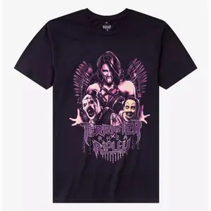 Men's Wrestling Graphic Tee – Rhea Ripley Terrifier Trio Inspired Streetwear Shirt Fashion Menswear