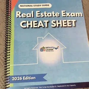 National Real Estate Exam Study Guide – 32-Page Quick-Reference Study Guide by Get Realty License Books Review