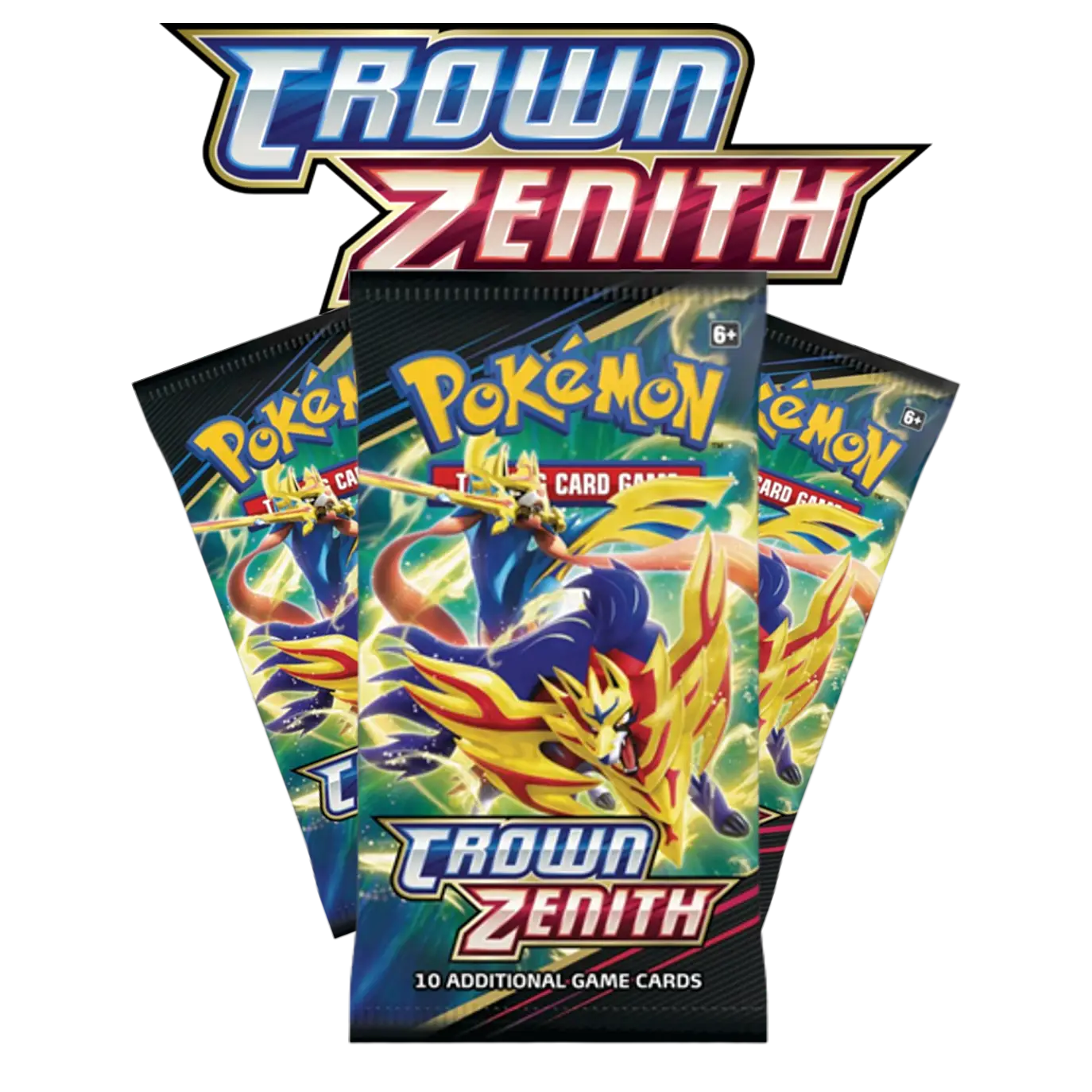 Crown Zenith Packs - 10 Cards Pack with Various Designs - New in Stock for Collectors and Players! pokemon crown