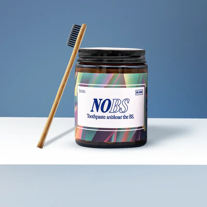 NOBS Toothpaste Tablets - Nano Hydroxyapatite, Fluoride Free, Plastic Free, Eco & Travel Friendly - Remineralize with NHA 6