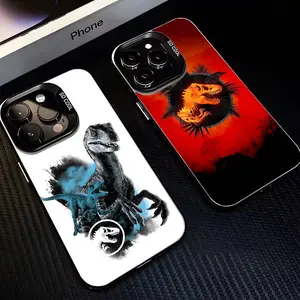 Hot J-Jurassic P-Park Phone Cases For iPhone 17 16 15 14 13 12 11 Promax Pro Air Plus Black Matte Shockproof Cover