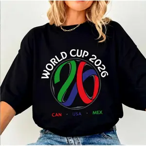 ⚽[Soccer Fans Gift]2026 World Cup USA Soccer T-Shirt – Football Fan Tee, Unisex Sports Shirt for Men Women Youth & Adults, Match Day Soccer Apparel, Perfect Gift for Soccer Fans graphic tee