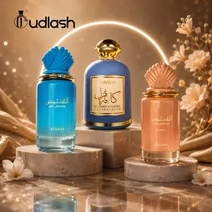 Asdaaf Habibi Multi-Pack Unisex EDP Fragrance Bundle - Atlantis, Atlantis Coral, Kalimat Ghazal, 100 ML Alcohol Base Scents with Lemon Blend, Bergamot & Peaches