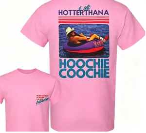 Hotter Than a Hoochie Coochie Graphic Shirt Unisex Country Summer Tee Vintage Southern Lake Party Pullover Cotton Soft Breathable Festival Outfit Gift Fast 24H Shipping Trendy Music Vibe Streetwear Top