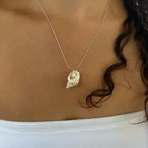 Sea La Vie, Shell Necklace, Pearl Necklace, Summer Necklace, Beachy Jewelry, Fresh Water Pearl,