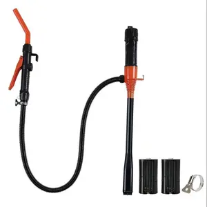 Portable Power Battery Pump, 1 Count Water & Fuel Transfer Pump with Nozzle, Battery Powered Cordless Fuel Pump with 3 FT Long Hose, 2.2GPM Transfer Pump, Suitable for Water Kerosene Gas Can, Liquid Transfer Pump