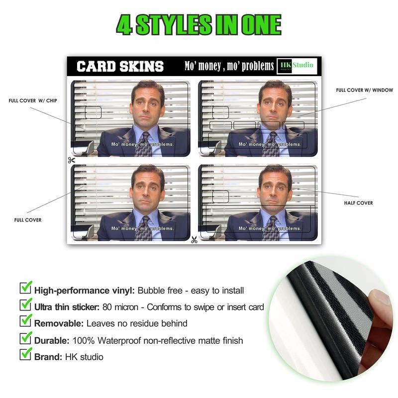 Card Skin Sticker  for EBT, Transportation, Key, Debit, Credit Card Skin - Covering Personalizing Bank Card - No Bubble, Slim, Waterproof, Digital-Printed (Many styles)