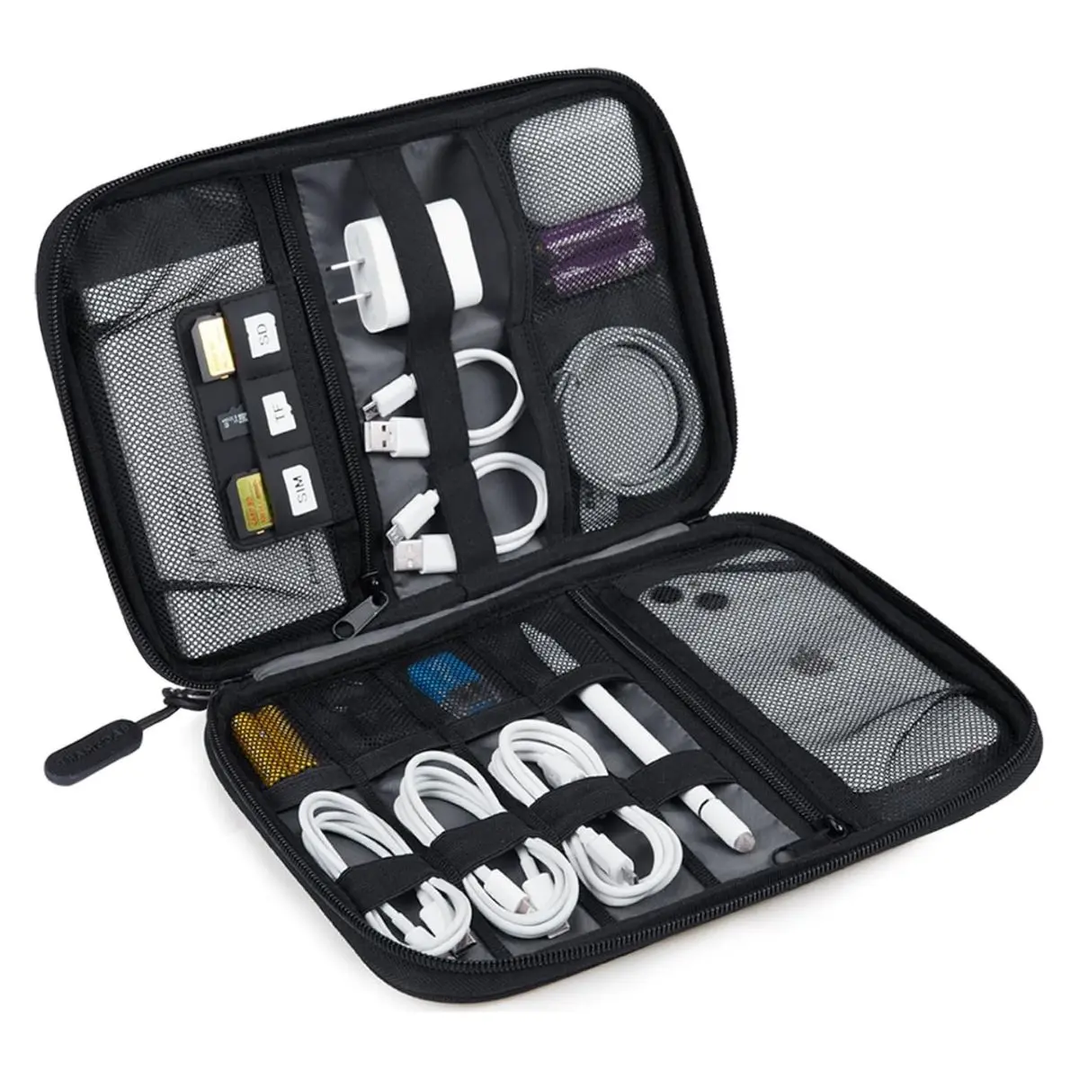 Large Electronic Organizer Travel Case – Tech Accessories & Cable Storage Bag for Travel
