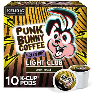 Punk Bunny Coffee Light Club Coffee - Light Roast Coffee - Keurig K-Cup Pods