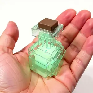 4 inch Pixel Style Decorative Piece, Potion Bottle Color, Changing LED Desk Light, Glowing Potion Bottle Ornament, Unique Gaming Keychain Accessory, Shake to Change Color, Perfect for Desk Room Decoration