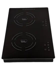True Induction TI-2BN Double Burner Induction Cooktop UL858 Certified 1750W Built-In or Portable