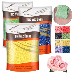Wax Beads Bulk, 300g Depilatory Painless Wax Beans Quick Hair Removal for Body Skin, Long Lasting for Back, Chest, Leg, At Home Waxing Choice - (Honey)