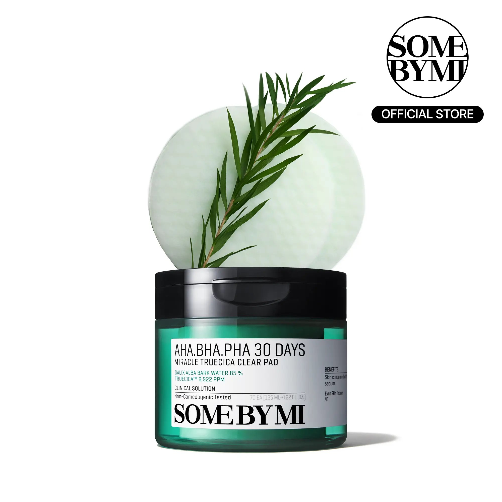 AHA-BHA-PHA 30 Days Miracle Truecica Clear Pad (70 Pads) - Korean Skincare - Gentle Exfoliating Centella Toner Pads for Clear & Soothed Skin