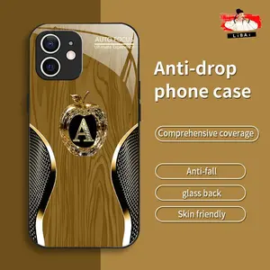 Suitable for [iPhone 11] New high-end luxury wood grain letter phone case New business simple explosion-proof phone case Affordable price Anti-drop and anti-fingerprint 995