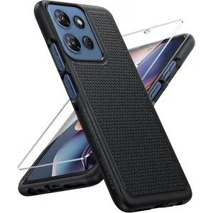 for Moto G-5G-2025 Case: Moto G Power 2025 Case Dual Layer Protective Heavy Duty Cell Phone Cover Shockproof Rugged with Non Slip Textured-Protection Bumper for Moto G 2025