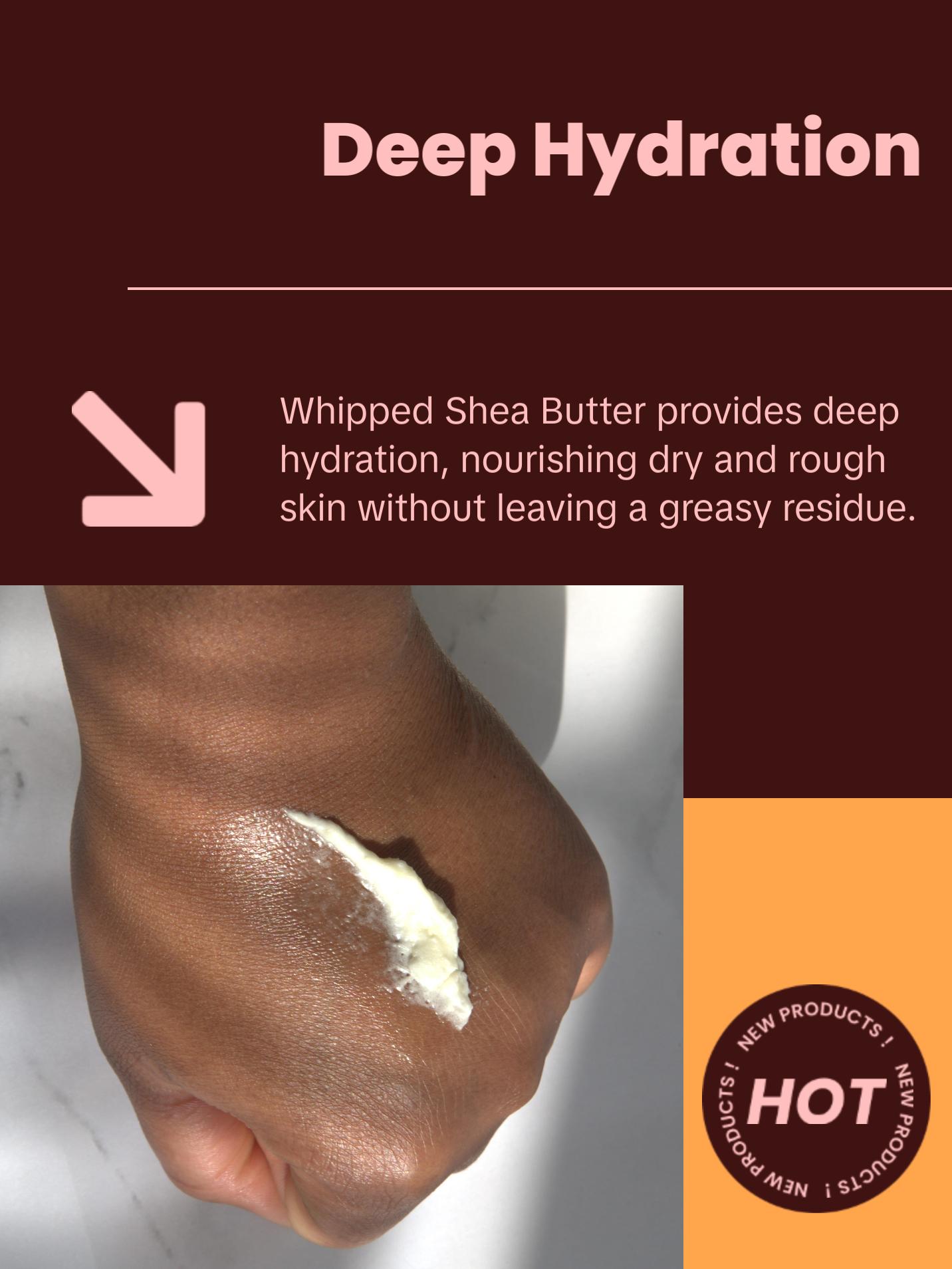 Whipped Shea Butter Lavender - 100% Pure and Natural African Shea Butter for Men & Women - Ultimate Handcrafted Moisturizer with Essential Vitamins for Radiant Skin & Luscious Hair