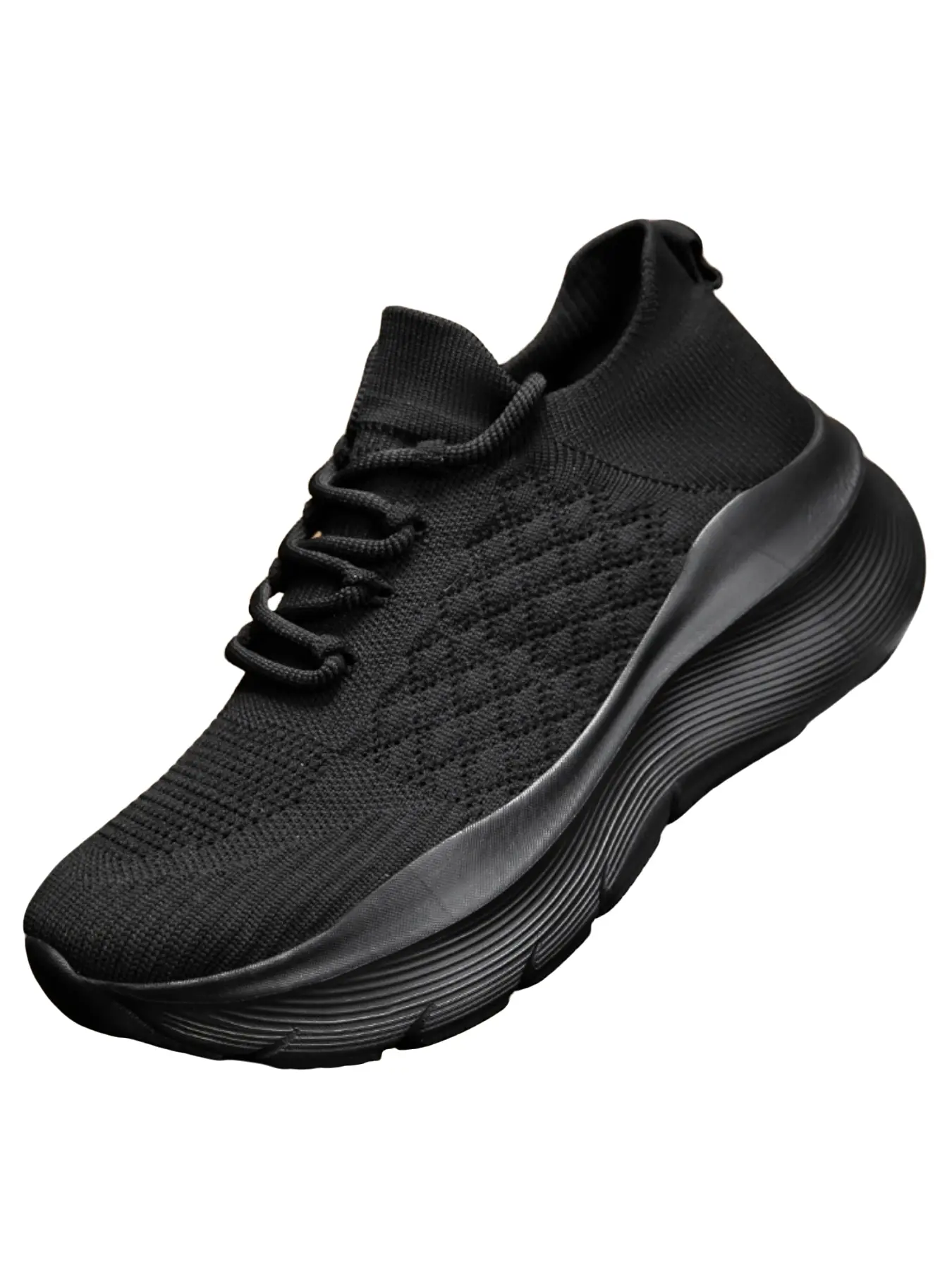 Men's Breathable Flyknit Slip-On Sports Shoes, Lightweight Casual Walking Shoes, Suitable for Daily Wear, Outdoor Travel, Unisex Design, Versatile Walking Shoes, Breathable Lightweight Footwear