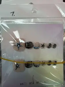 Cora(5994)gc.Exquisite toenails make you win big in summer$2 per set; $30 free shipping! Please leave your size, preferred style or nail shape when placing an order, and I’ll surprise you!