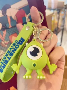 Monster University Series Keychain, Cute Cartoon PVC Figure, Backpack Pendant, Car Gift, Anime Monster University Accessory