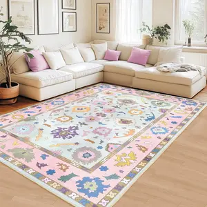 BOOPBEEP Imitation Cashmere Area Rug, Washable And Foldable Carpet, Upgraded Non-Slip Backing, Modern Home Decoration, For Living Rooms, Bedrooms, Dining Rooms, Kitchen, Dressing Room, Office, Outdoor Camping Picnic Mat, Super Soft And Skin Friendly