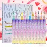 New 12 Color 3D Nail Art Pen Set, Nail Manicure Kit, Nail Art Kits, Nail Design Kit, Graffiti & Polishing Function, Smooth Control, Versatile for All Occasions, Easy DIY Manicure for Beginners, Nail Art Supplies
