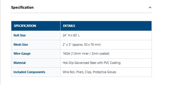 [ FLASH SALE ] Garvee Black PVC Coated Welded Wire Fence 16GA 2"x3" Anti-Rust Durable Vinyl Coating 24"x60' Roll for Yard Garden Poultry Protection