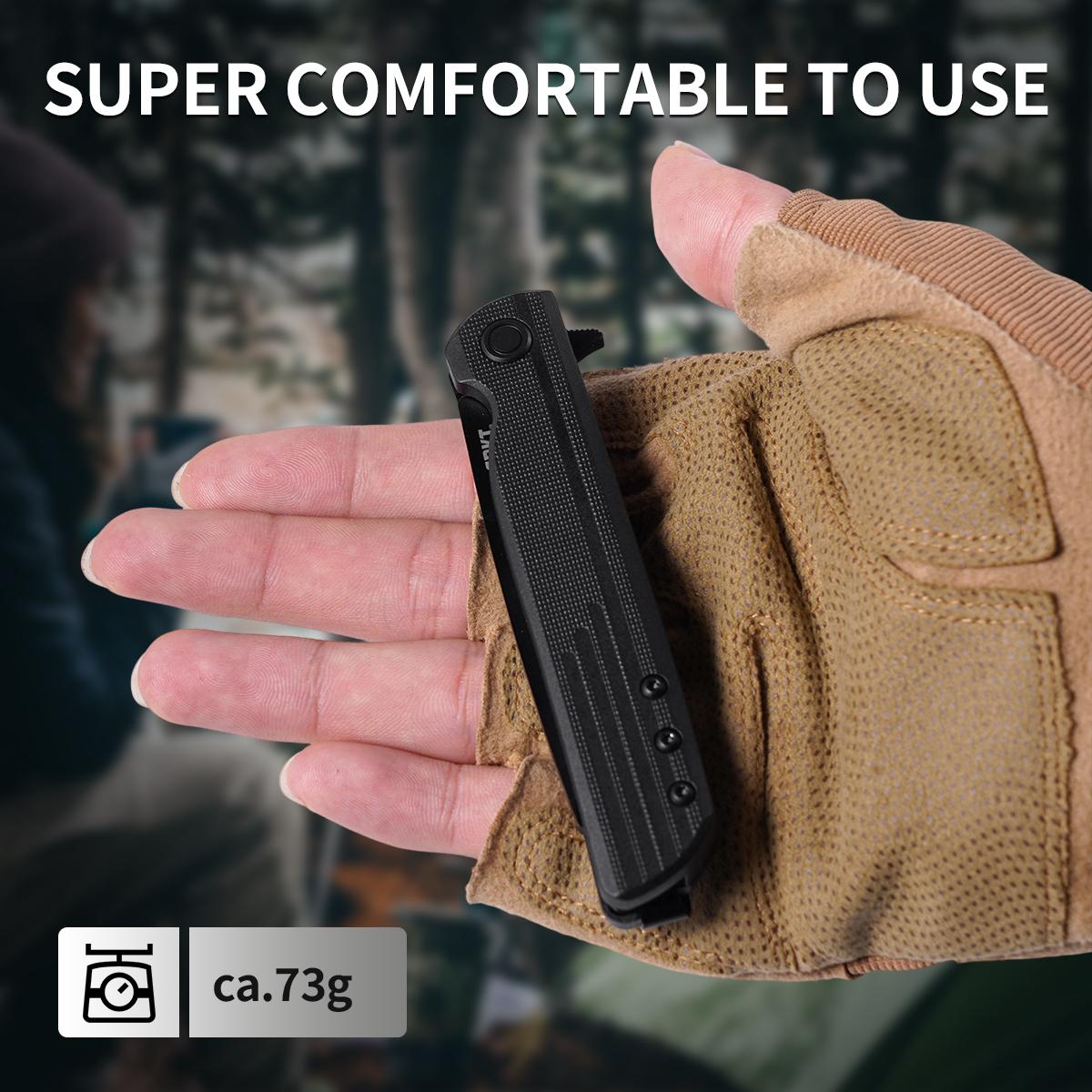 Slim EDC Folding Knife with Pocket Clip, Reliable Outdoor Gear for Camping & Bushcraft