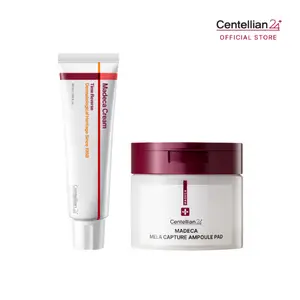 [Centellian24] Madeca - Ampoule Pad Duo | Madeca Cream Time Reverse + Madeca Mela Capture Ampoule Pad Duo | Brighten + Even Complexion | Melanin-Reducing | MadeWhiteMax Infused | Targetting Dark Spots | Korean Skincare| 60pcs Natural Self Tanner
