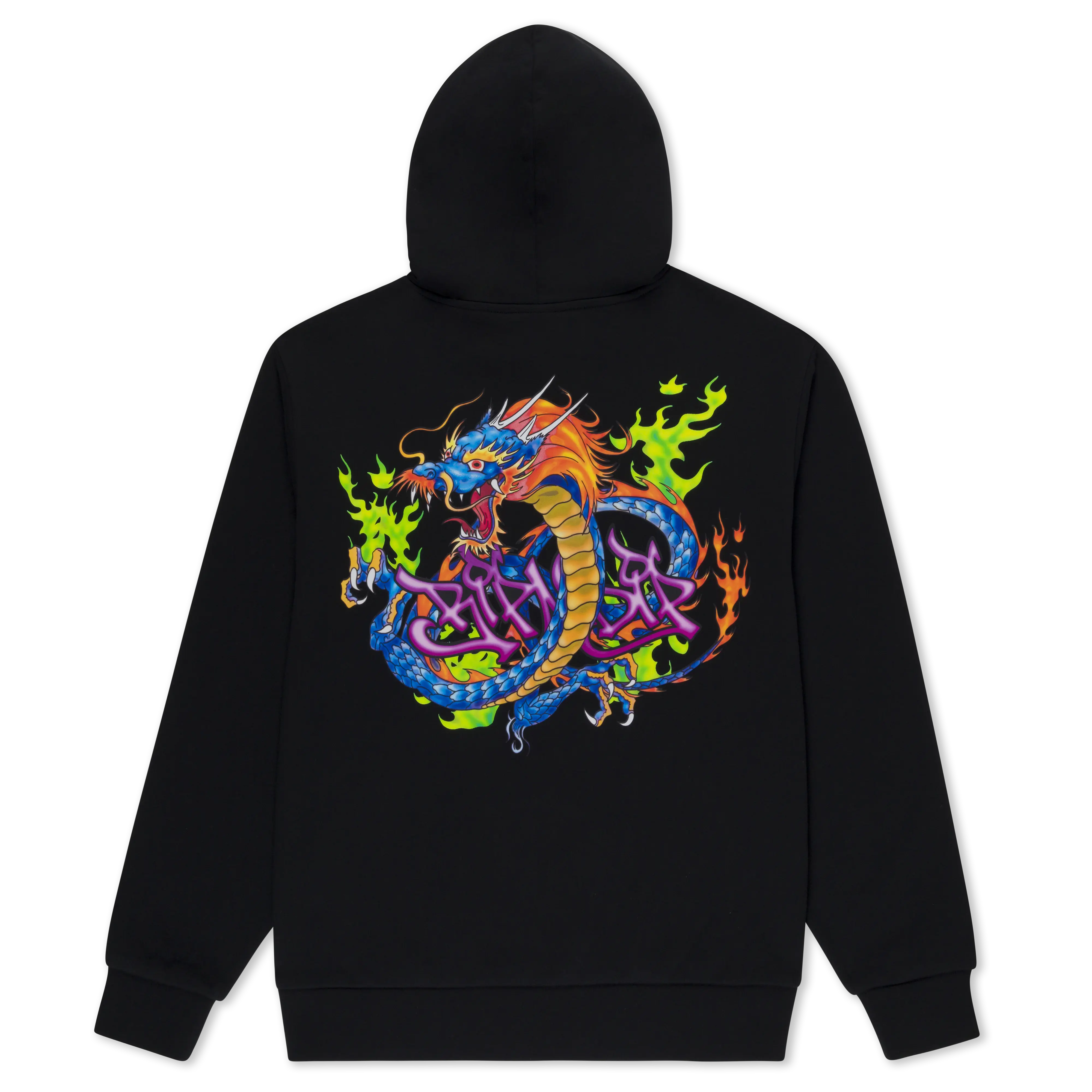 Dragonology Hoodie (Black), S, M, Pullover Hoodie, Cotton Fabric