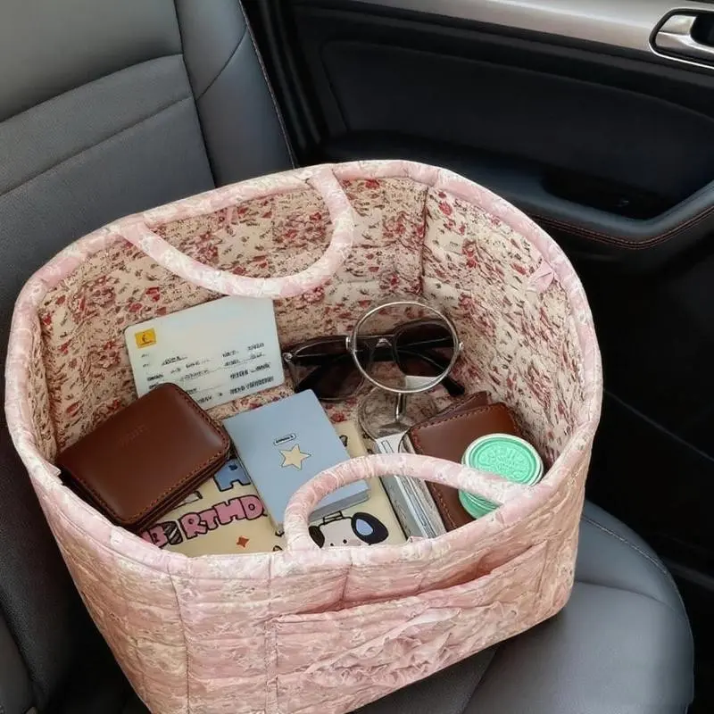 Car Interior Storage Basket, Home Organization Bag for Clothes Books Work Supplies, Space Saving Multi-Functional Car Accessory, Car Accessories Interior