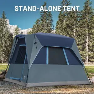 [Summervibes] SUV Tent Weather Resistant Portable for Car SUV Van Camping, Includes Rainfly and Storage Bag