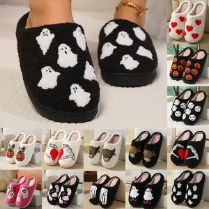 Womens Cotton Slippers Winter Warm Slippers for Women and Men Indoor Outdoor Home Non-slip Shoes  house slippers Footwear Girl Flipflop Slide