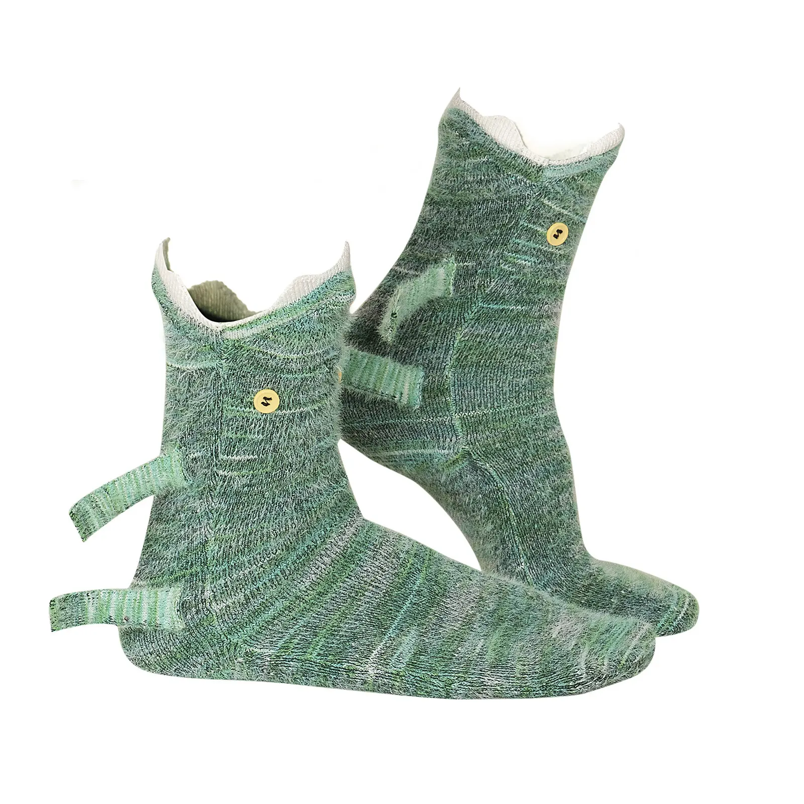 velvet green socks