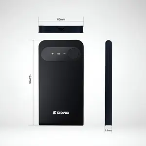 ECOVOX Wireless WiFi Hotspot, 4G LTE Pay-as-You-Go Portable Internet Device, No SIM Card/Contract, Auto Network Switching, 1-Port Single-Band, 9 Connectable Devices, Free 1GB Local Data for Campers, Outdoor Use Router Mobile Smart