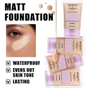4-shade matte foundation, oil-control foundation, foundation for oily skin, velvety-finish foundation, liquid foundation, colour-correcting foundation, 30ml foundation, long-wear foundation