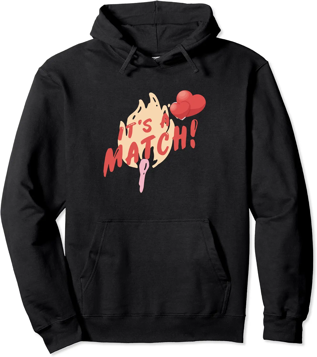 It's a Match, think optimistic coach- Lebe lache love Pullover Hoodie - 97B09VZM88SK