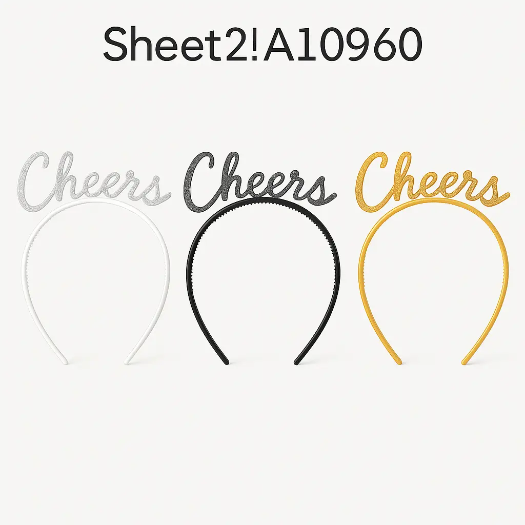 New Year's Eve Cheers Headband Set - 6 Pack