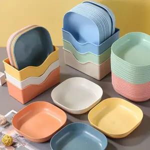 Plastic Bone Dish Set, 11-Piece Design, Perfect for Serving & Cooking, Ideal for Daily Use & Special Occasions, Dinnerware, Elegant Plastic Plates