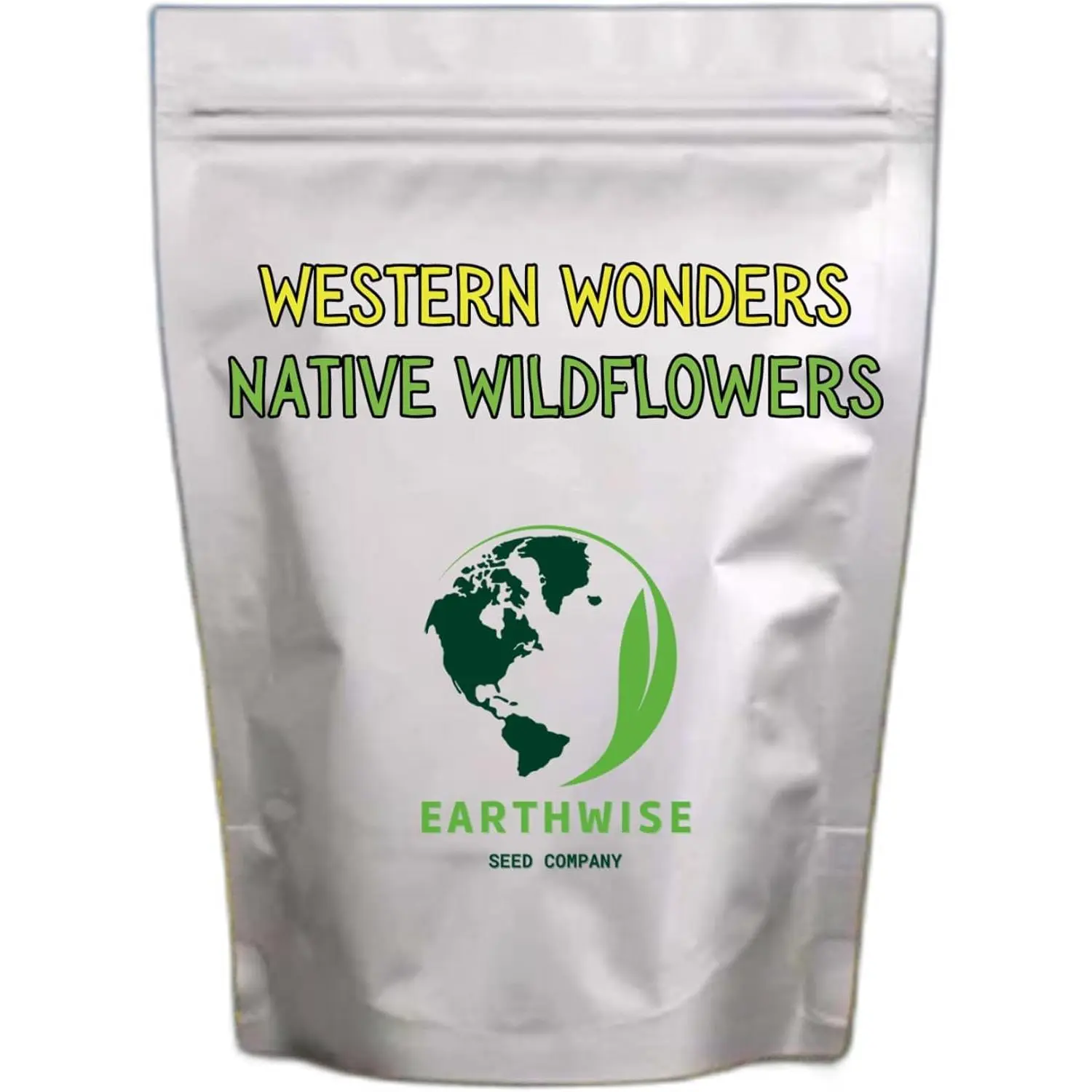 Earthwise Western Wonders Wildflower Seed Mix - 1/2 lb Bag, Native Wildflowers, Sustainable Annual, Low-Maintenance & Drought-Tolerant, Pollinator & Wildlife Friendly, Easy-Grow, Boosts Germination, Season-Long Color & Perennial Return, Covers 500 sq ft