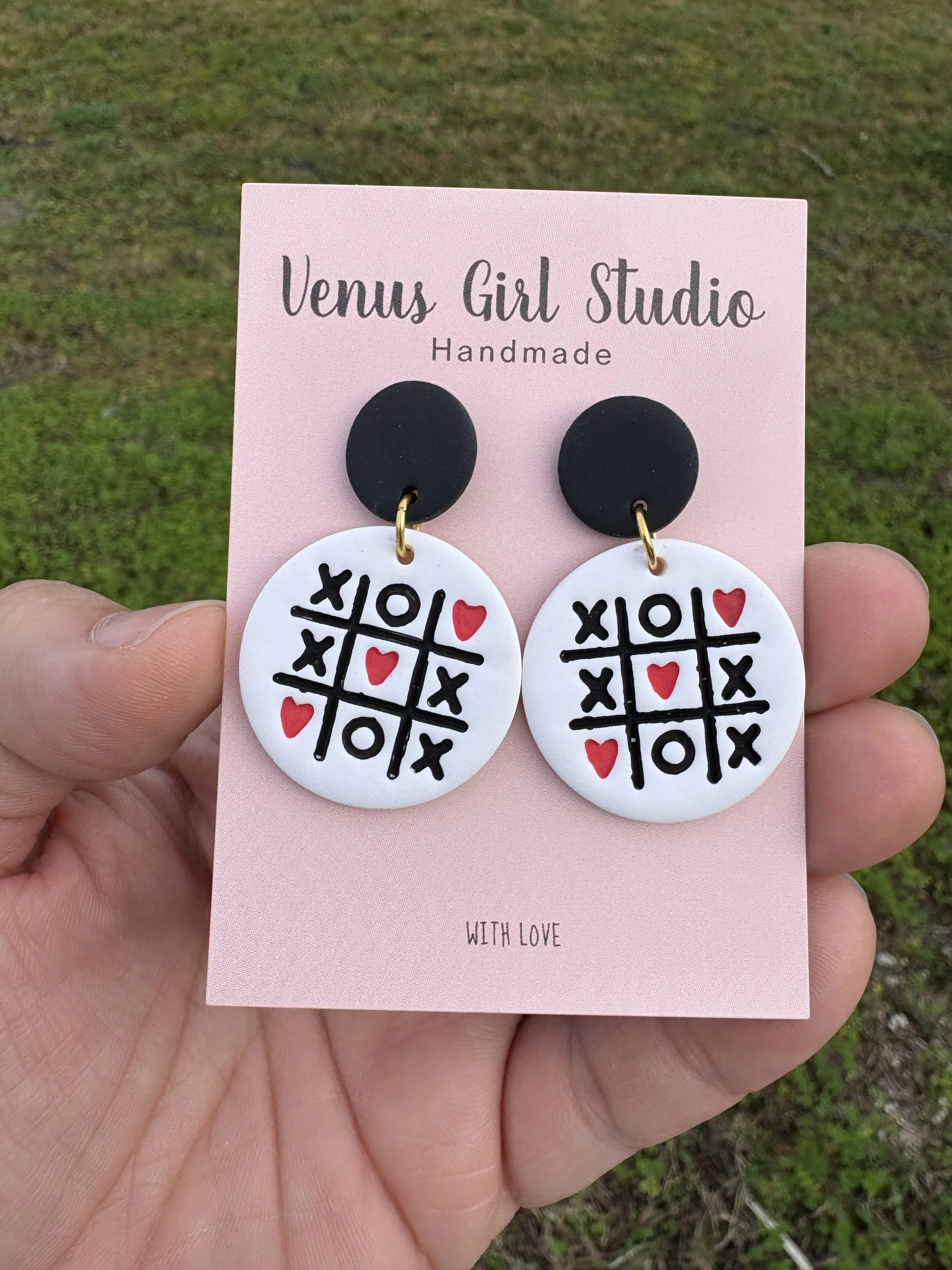 Tic-Heart Dangle Earrings Tic-Heart Dangle Earrings