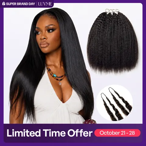 LUVME Feather Crochet Hair Readitress™ 100% Human Hair Pre-Separated Strands Miracle-Knots Boho Braids Mermaid Braids Lightweight Protective Natural Black/Ombre Brown Kinky Straight/Burmese Curl/Wet and Wavy Beginner-Friendly #tiktokshopstockup