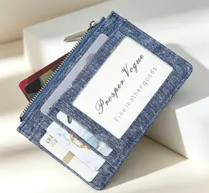 Genuine Leather  Blocking  for Women -  Minimalist Bifold Front Pocket  with Money Clip &  Holder, Portable EDC Anti-Theft, Father's Day Gift for Husband or Dad Card Wallet