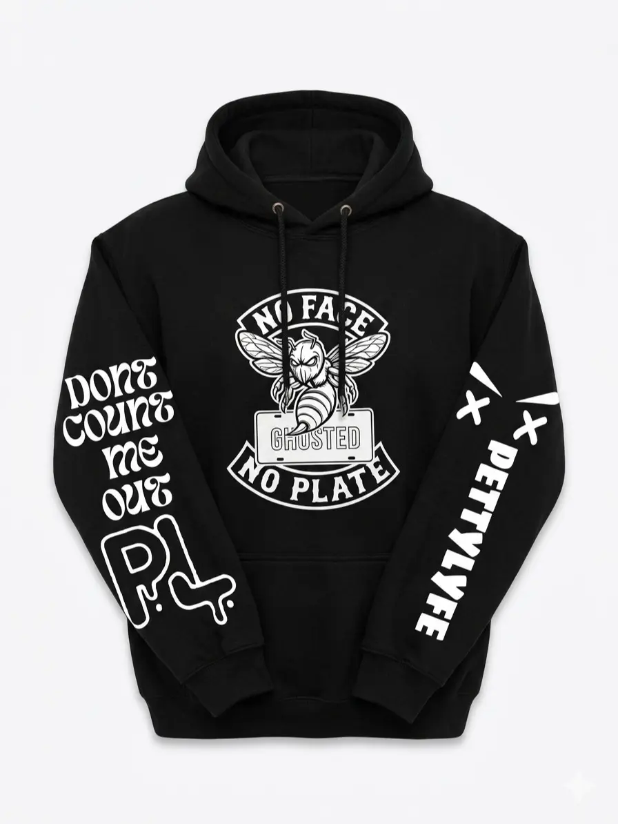 "No Face No Plate" Ghosted Hornet Hoodie