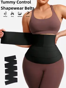 Luxe Curve 1 Count Workout Tummy Control Wrap Belt for Gym Fitness, Adjustable Fit Body Bandage Back Support Yoga Accessories, Waist Trainer, Waist trimmer cincher, Waist Cincher, Suitable For Training Or Sports