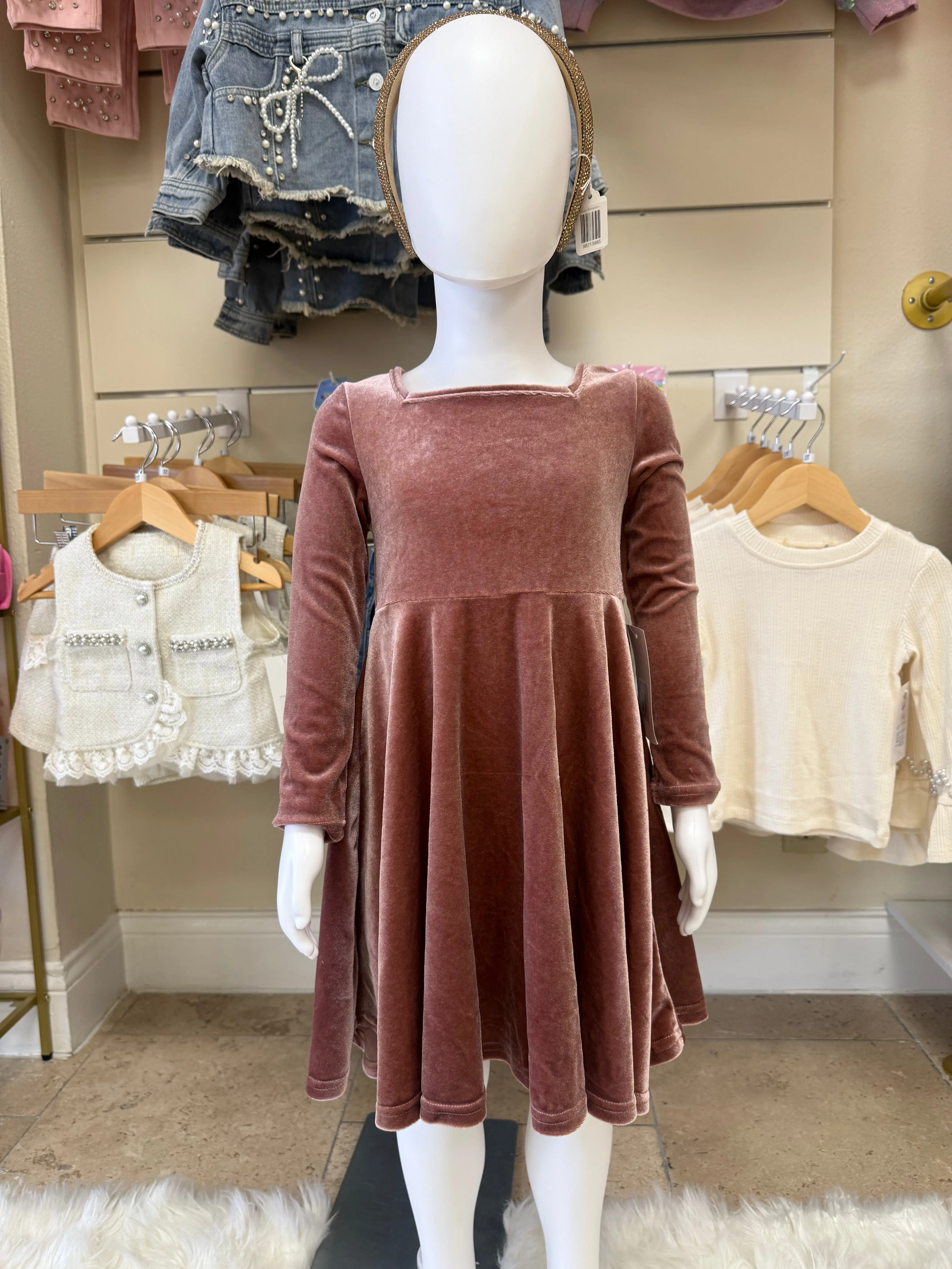 Velvet Mauve Dress