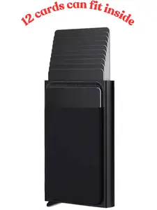 Wallet Classic unisex Anti-theft (Automatic Flip Card, 12 cards fit in)