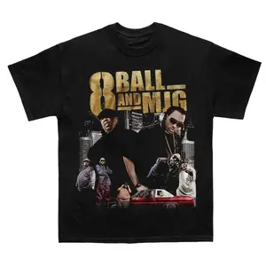 8ball & MJG 90s Trendy Streetwear Tee T-shirt
